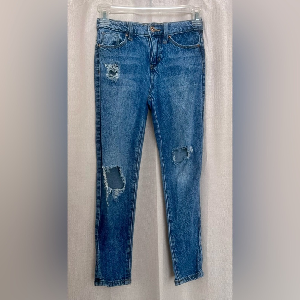 YMI Taylor Fit Distressed Skinny Jeans Girls Size 7